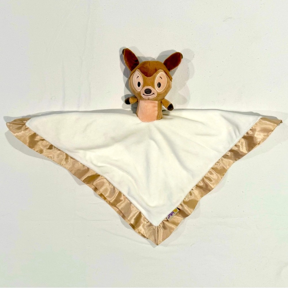 New Hallmark Baby Disney Bambi Lovey Blanket Itty Bittys Soft Boa Satin Deer
